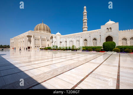 Sultan Qaboos Grand Mosque in Muscat, Oman Stockfoto