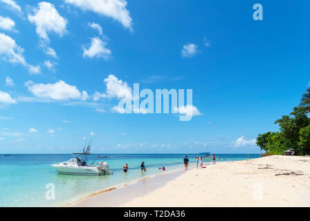 Great Barrier Reef, Australien. Strand auf Green Island, einer Koralleninsel im Great Barrier Reef Marine Park, Queensland, Australien Stockfoto