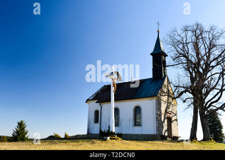 St. Wolfgangs Kapelle in Obernheim, Deutschland. Stockfoto