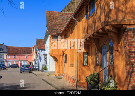 Die kleine Halle Museum, Lavenham Stadtzentrum, Suffolk, England, UK, GB Stockfoto