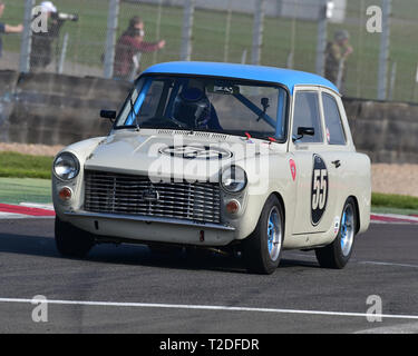 Rob Wainwright, Austin A40, historische Tourenwagen, HSCC, Öffner, Samstag, den 30. März 2019, Donington Park, Rundstrecke, CJM Fotografie, c Stockfoto