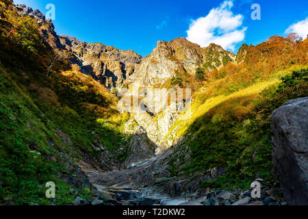 Anfang Herbst am Mt. Tanigawa in Japan Stockfoto