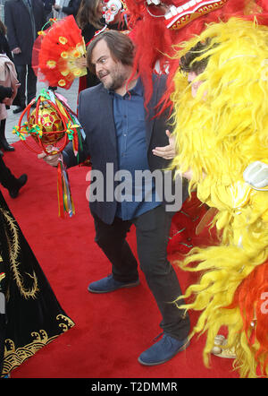 Mar 06, 2016 - London, England, UK - Die Europäische Premiere von "Kung Fu Panda 3', Odeon Leicester Square - Roter Teppich Ankünfte Foto zeigt: Jack Black Stockfoto