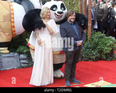 Mar 06, 2016 - London, England, UK - Die Europäische Premiere von "Kung Fu Panda 3', Odeon Leicester Square - Roter Teppich Ankünfte Foto zeigt: Jack Black Stockfoto