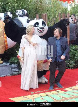 Mar 06, 2016 - London, England, UK - Die Europäische Premiere von "Kung Fu Panda 3', Odeon Leicester Square - Roter Teppich Ankünfte Foto zeigt: Jack Black Stockfoto