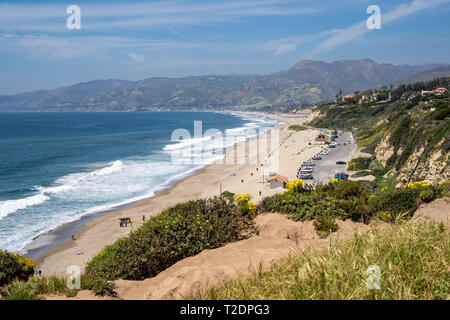 Blick von der Bluff landspitze am Point Dume in Malibu Kalifornien Stockfoto