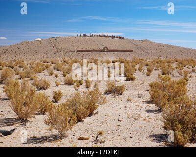 Friedhof in der Wüste in der Nähe von San Antonio de los Cobres, Argentinien Stockfoto