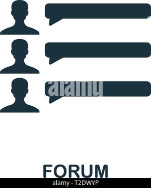 Forum Symbol. Kreative element Design vom Inhalt icons Collection. Pixel Perfect Forum Symbol für Web Design, Anwendungen, Software, drucken. Stock Vektor