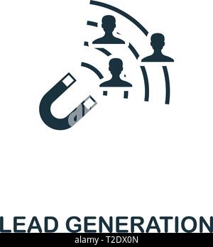 Lead Generation Symbol. Kreative element Design vom Inhalt icons Collection. Pixel Perfect Lead Generation Symbol für Web Design, Anwendungen, Software, drucken Stock Vektor