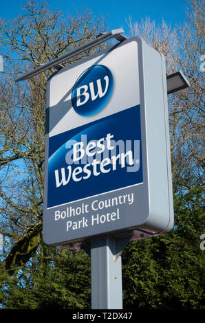 Best Western Hotel Anmelden begraben. Stockfoto