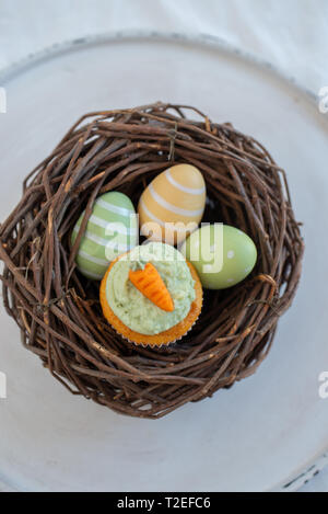 Oster-Cupcakes Stockfoto