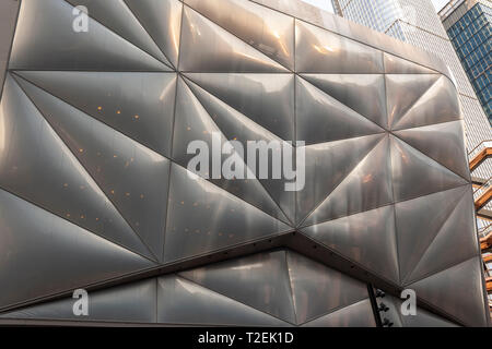 Detail der "Schuppen" Kunst Raum in Hudson Yards am Samstag, den 30. März 2019. (© Richard B. Levine) Stockfoto