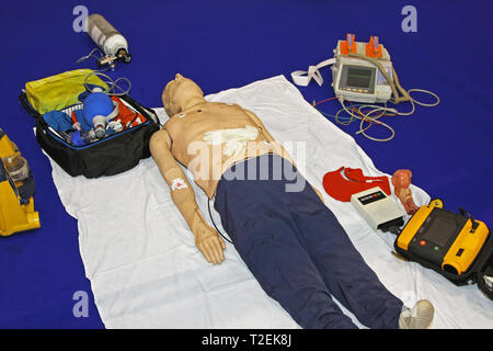 Rescue dummy dummy Training not Komplette Ausstattung Stockfoto