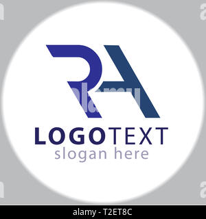 RH Initial logo Symbol vektor Vorlage Stockfoto