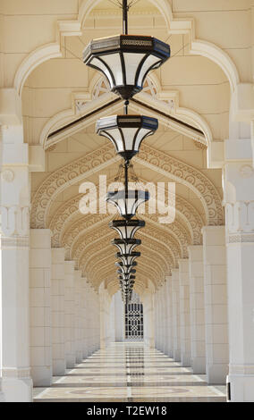 Die schöne Qasr Al Watan - Presidential Palace in Abu Dhabi, VAE. Stockfoto