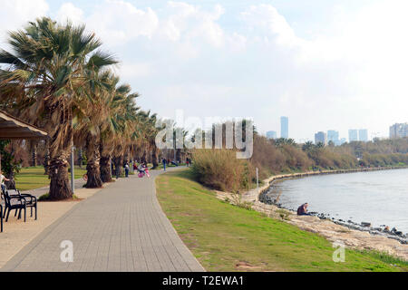 Die Yarkon Park in Tel Aviv. Stockfoto