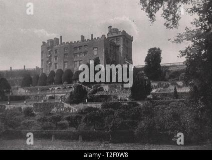 Schloss, Welshpool Powys Stockfoto