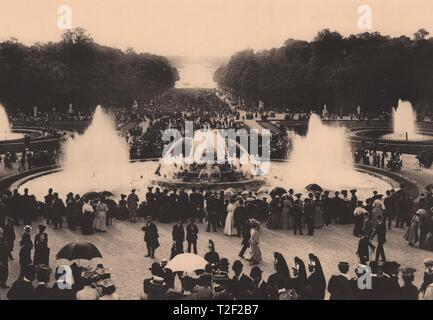 Parc de Versailles Les Grandes Eaux Au Bassin de Latone Stockfoto