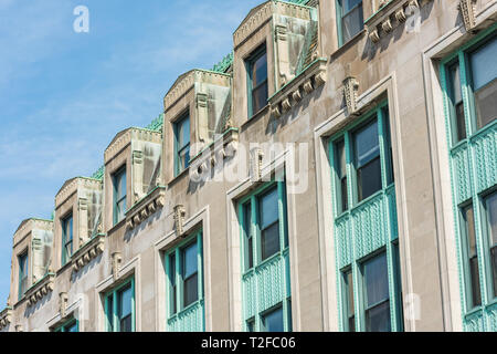 Die Außenseite des Marshall Field's Evanston Stockfoto