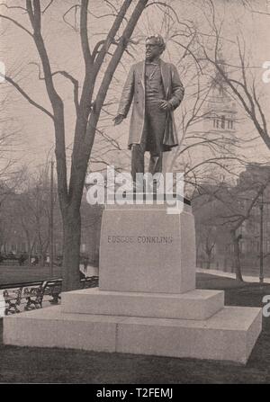 Statue von Roscoe Conkling-Madison Square Stockfoto