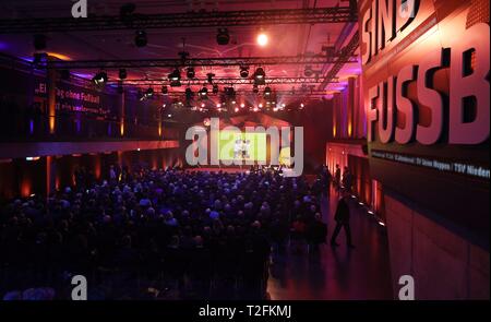 Dortmund, Deutschland. 01 Apr, 2019. firo: 01.04.2019, Fußball, 1.Bundesliga, Saison 2018/2019, DFM, Deutsches Fussballmuseum Dortmund, Preisverleihung für die Eröffnung der HALL OF FAME des deutschen Fußballs, Ubersicht | Verwendung der weltweiten Kredit: dpa/Alamy leben Nachrichten Stockfoto