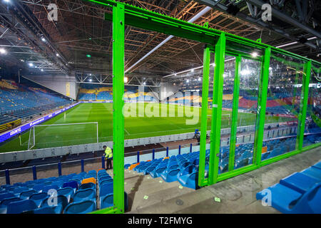 Arnheim, 02-04-2019, GelreDome, Saison 2018 / 2019 im Überblick von der Weg zum Stadion GelreDome Stockfoto