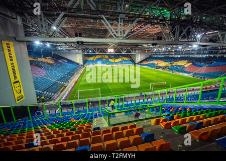 Arnheim, 02-04-2019, GelreDome, Saison 2018 / 2019 im Überblick von der Weg zum Stadion GelreDome Stockfoto