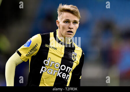 Arnheim, 02-04-2019, GelreDome, Saison 2018 / 2019, Vitesse Spieler Martin Odegaard während dem Spiel Vitesse-AZ Stockfoto