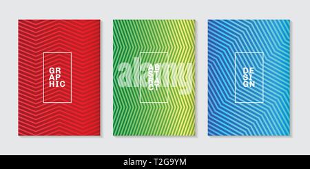 Der Hintergrund minimal umfasst Design abstrakt cool Halftone gradient Linienmuster. Zukünftige geometrische Vorlage. Vector Illustration Stock Vektor