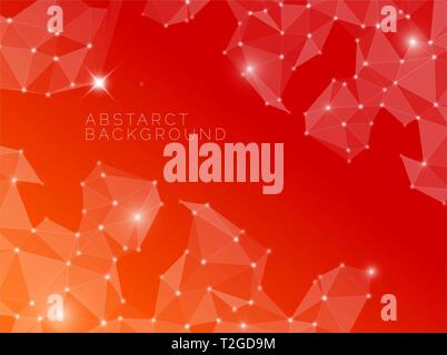 Abstract vector roten Hintergrund aus Dreiecken gebildet Stock Vektor
