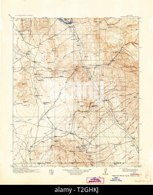 USGS TOPO Karte az Arizona Winkelman 315421 1913 125000 Restaurierung Stockfoto