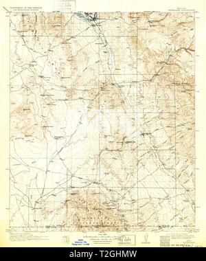 USGS TOPO Karte az Arizona Winkelman 315423 1913 125000 Restaurierung Stockfoto