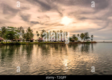 Koh Chang Resort, Thailand. Resort in mitten im Meer. Am meisten besuchten Ort. Stockfoto