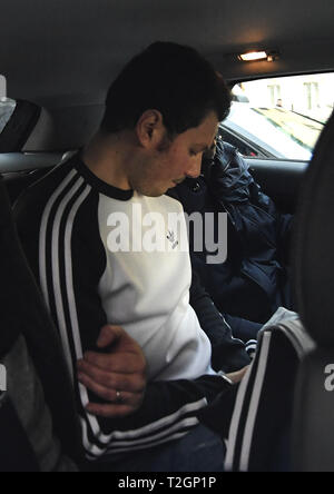 Polizei Betrieb führt zur Festnahme des Chefs der Camorra Marco Di Lauro, Flüchtling, der für 14 Jahre, Regent von "homonym Clan mit: Marco Di Lauro Wo: Neapel, Italien Wann: 02 Mar 2019 Credit: IPA/WENN.com ** Nur für die Veröffentlichung in Großbritannien, den USA, Deutschland, Österreich, Schweiz ** verfügbar Stockfoto