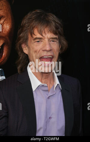 Musiker Mick Jagger nimmt an den' bis 'Premiere im Apollo Theater am 21. Juli 2014 in New York City. Stockfoto