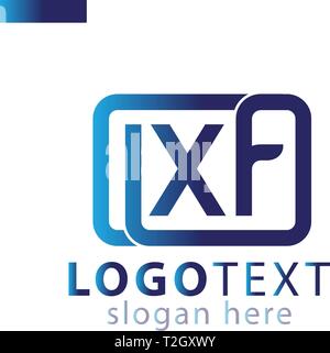 L X W Initial logo Symbol vektor Vorlage Stock Vektor