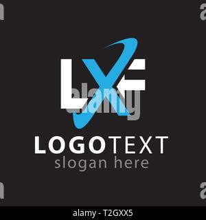 L X W Initial logo Symbol vektor Vorlage Stock Vektor