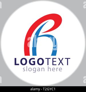 RH Initial logo Symbol vektor Vorlage Stock Vektor