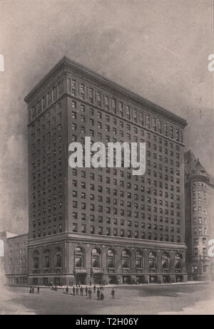 Die Corn Exchange National Bank Gebäude; Ecke von La Salle und Adams Straßen Stockfoto