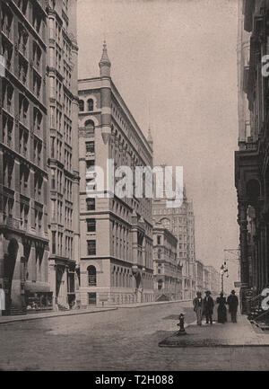 Westseite von La Salle Street, nördlich von Jackson Boulevard Stockfoto