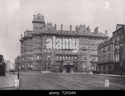 Das Langham Hotel - von Portland Place Stockfoto