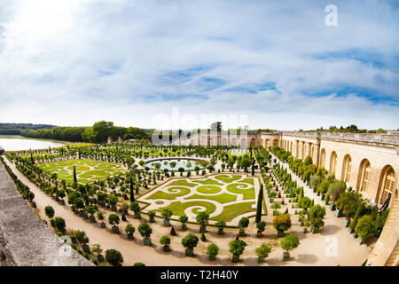 Luftbild von Schloss Versailles (UNESCO World Heritage List, 1979