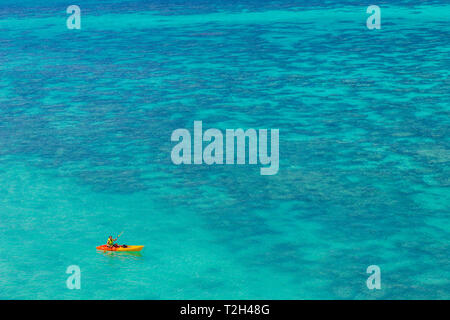 Februar 2019. Ko Lipe Tarutao National Marine Park Thailand. Ein Blick auf Schnorchler in Ko Lipe Tarutao National Marine Park Thailand Stockfoto