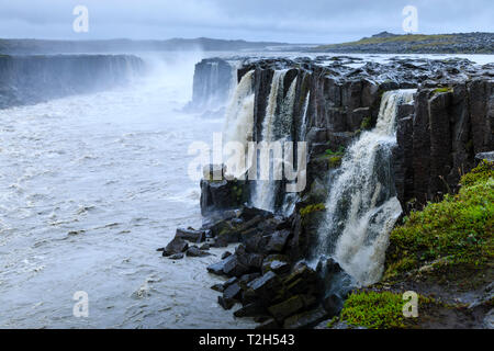 Selfoss Wasserfall in Jokulsargljufur Canyon, Island, Europa Stockfoto