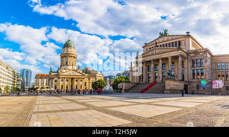 Deutscher Dom und Konzerthaus Berlin Gendarmenmarkt in Berlin, Deutschland, Europa Stockfoto