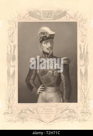 Krimkrieg. Marschall Armand-Jacques Leroy de Saint-Arnaud, Französische Armee 1860 Stockfoto