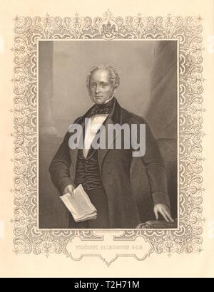 Krimkrieg. Henry John Temple, 3rd Viscount Palmerston, Premierminister 1860 Stockfoto