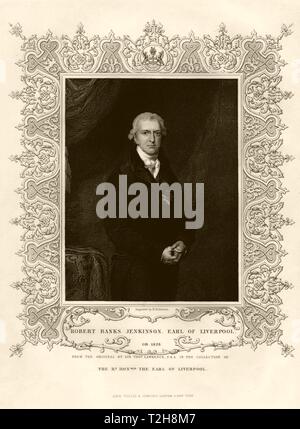 Robert Banks Jenkinson, 2. Earl of Liverpool (1770-1828), nach Lawrence c 1855 Stockfoto