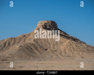 Dachma, Türme des Schweigens, Grabstätte für himmlische Bestattungen, Yazd, Iran Stockfoto