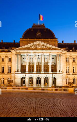 Royal Palace, Dämmerung, Brüssel, Belgien Stockfoto